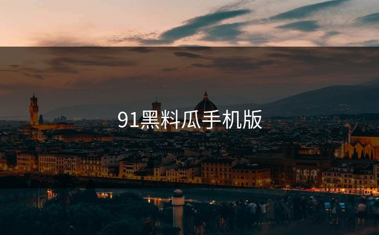 91黑料瓜手机版