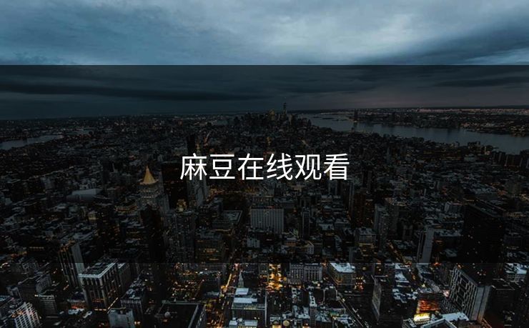 麻豆在线观看